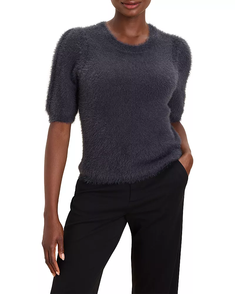 Nic+Zoe Brushed Puff Sleeve Sweater