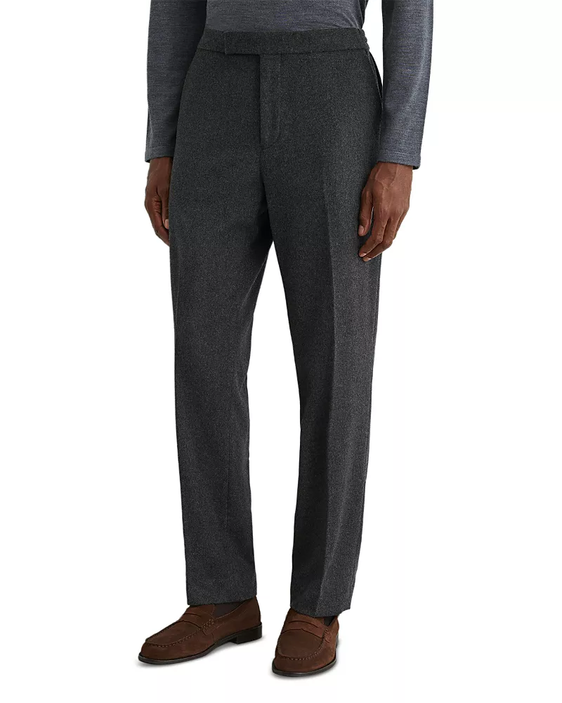 Reiss Found Tailored Fit Flannel Suit Trousers