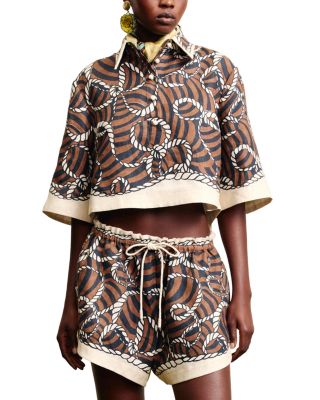 Sail Linen Cropped Shirt