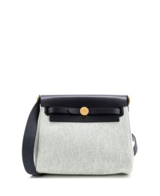20 Herbag Zip Toile and Leather
