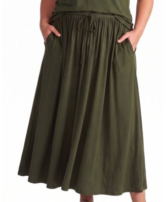 Women's Plus Tessa Liquid Jersey Skirt