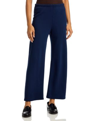 The Great. The Fleece Lap Cotton Wide Leg Sweatpants