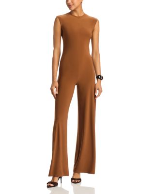 Sleeveless Crewneck Wide Leg Jumpsuit