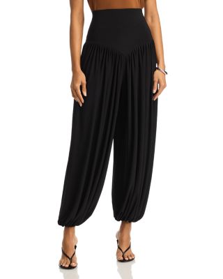 Norma Kamali Kenny High Waist Harem Pants