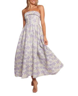  Rhea Strapless Midi Dress