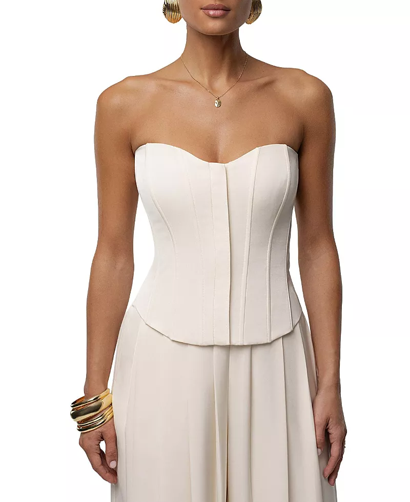 Jluxlabel Viv Satin Bustier Top
