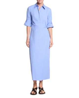 Twp New Earl Cotton Wrap Front Shirt Dress