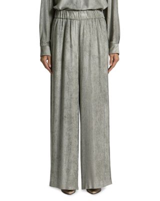 Flowy Viscose Corduroy Palazzo Pants