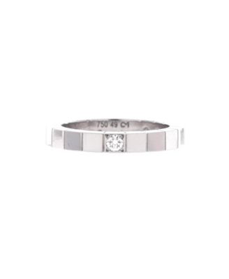  Lanieres Ring 18K White Gold with Diamond