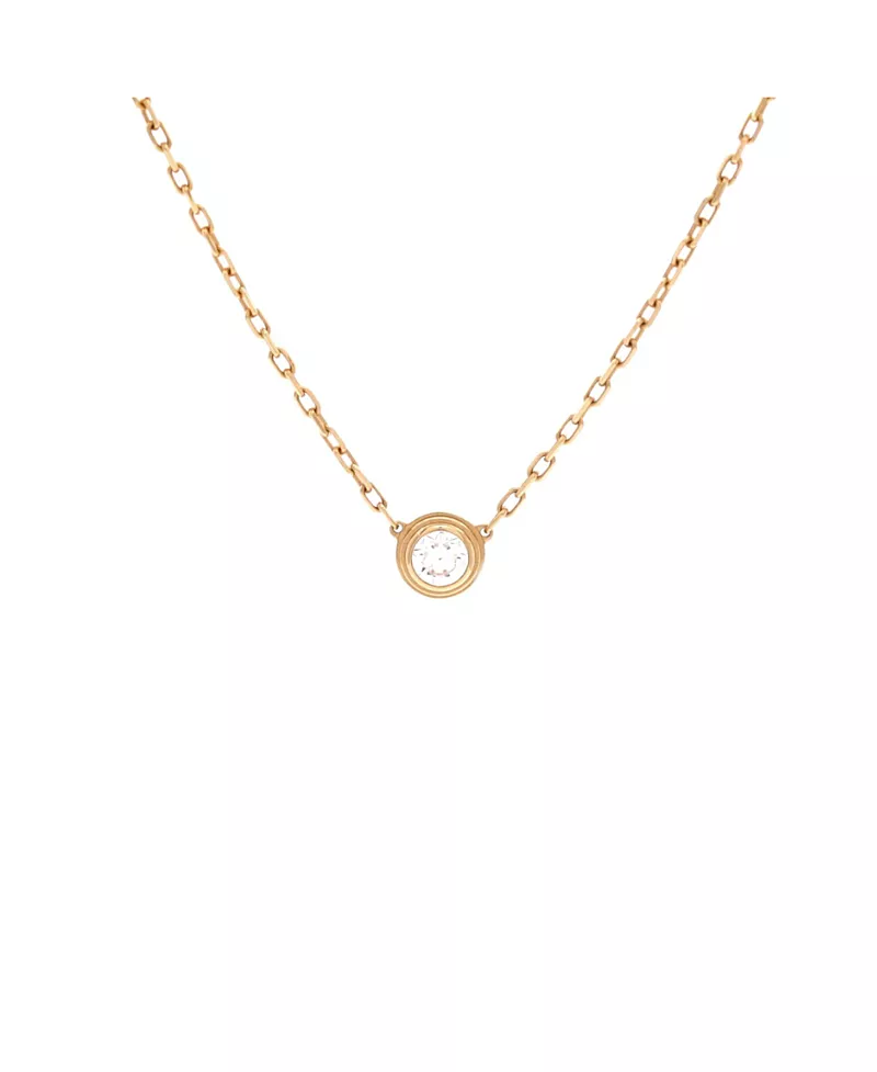 Pre-Owned Cartier Large Cartier D'Amour Pendant Necklace 18K Gold with Diamond, 16.25