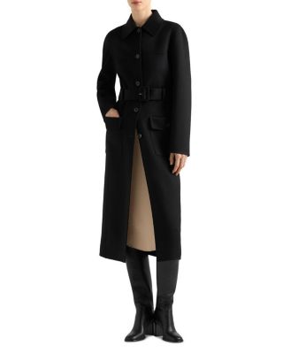 Prada Single-Breasted Double Cloth Overcoat