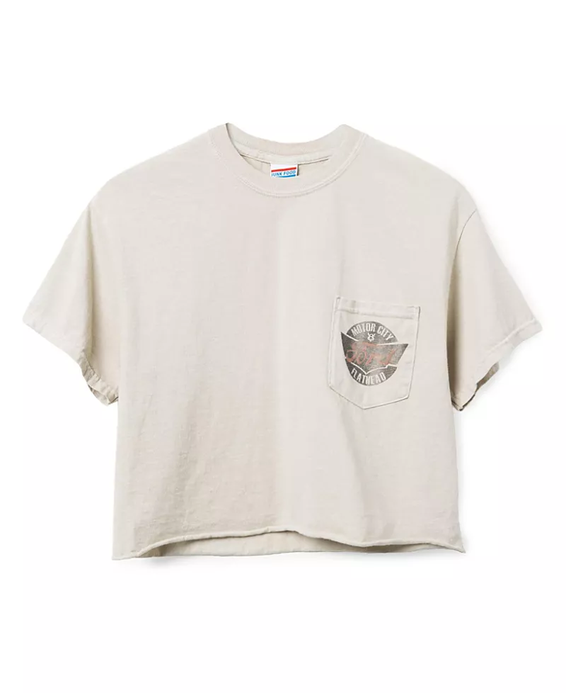 Junk Food Clothing Women's Ford Pocket Flea Market Crop Tee