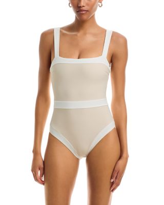 Tovene Square Neck One Piece Swimsuit