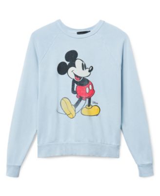 Junk Food Clothing Women's Mickey Raglan Fleece Pullover