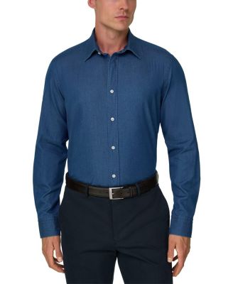 Boggi Milano Cotton Denim Regular Fit Shirt