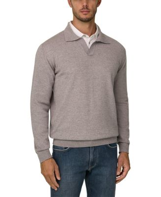 Knitted Merino Wool Cashwool&reg; Moulin&eacute; Polo Shirt