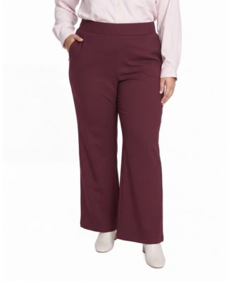 Women's Plus Pull On Bootcut Ponte Pants