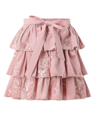 Girls' Destiny Velvet Frill Mini Skirt - Little Kid, Big Kid