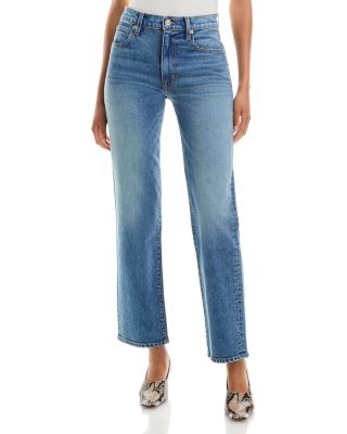 Kendra Mid Rise Straight Jeans