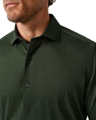 Cotton Solid Texture Knit Sport Shirt