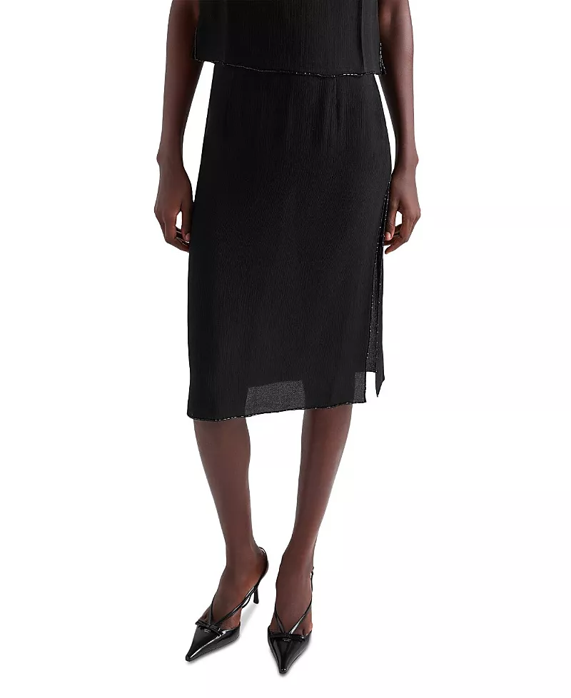 Prada Triple Silk Chiffon Skirt