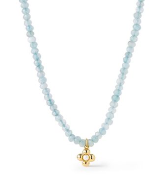  Liora Blue Jade Beaded Necklace