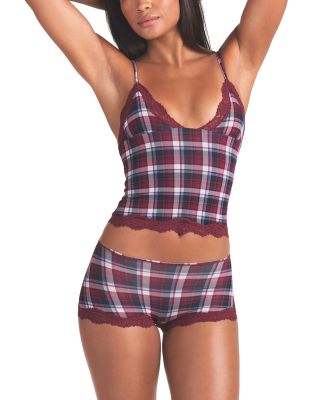 Fits Everybody Lace Cami And Boyshort Set