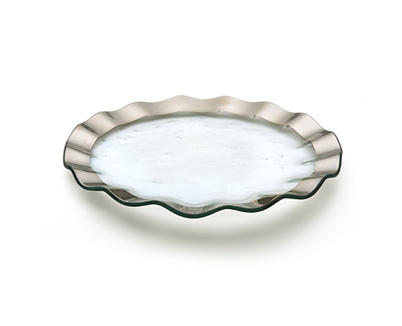 Annieglass Ruffle Buffet Plate