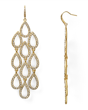 Abs by Allen Schwartz Pave Beach Chandelier Earrings