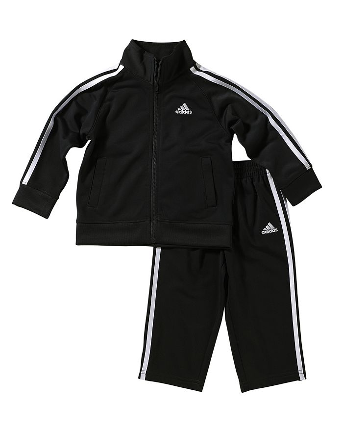 Shop Adidas Originals Unisex Tricot Jacket & Pants Set - Little Kid In Black
