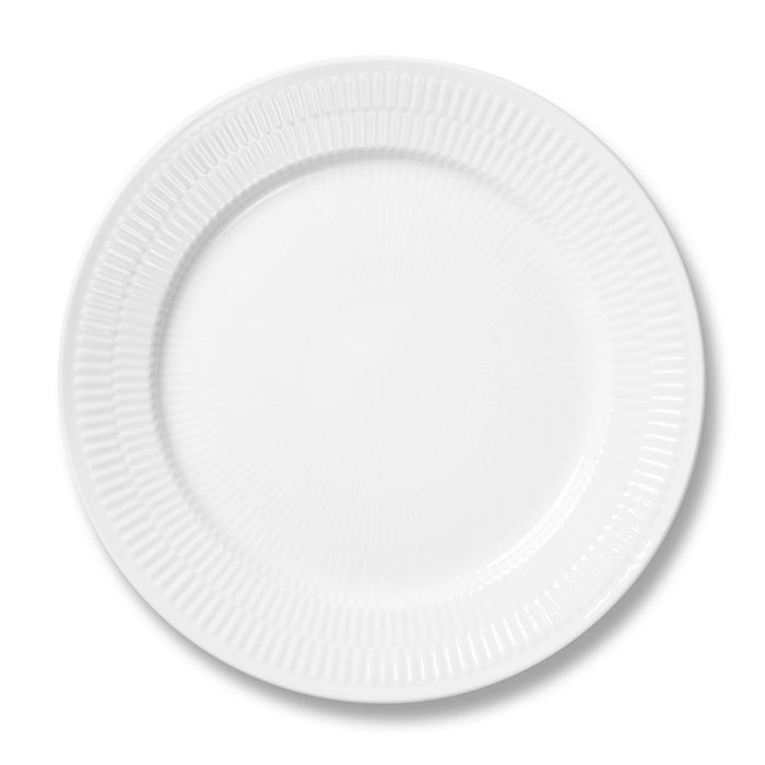 Shop Royal Copenhagen White Fluted Plain Dinner Plate