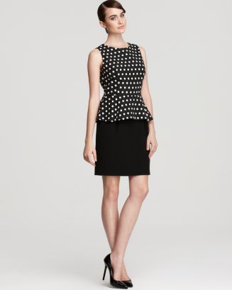 Robe Noire Cynthia Steffe 'Mia' Peplum - Taille 2, Neuve Sans étiquette