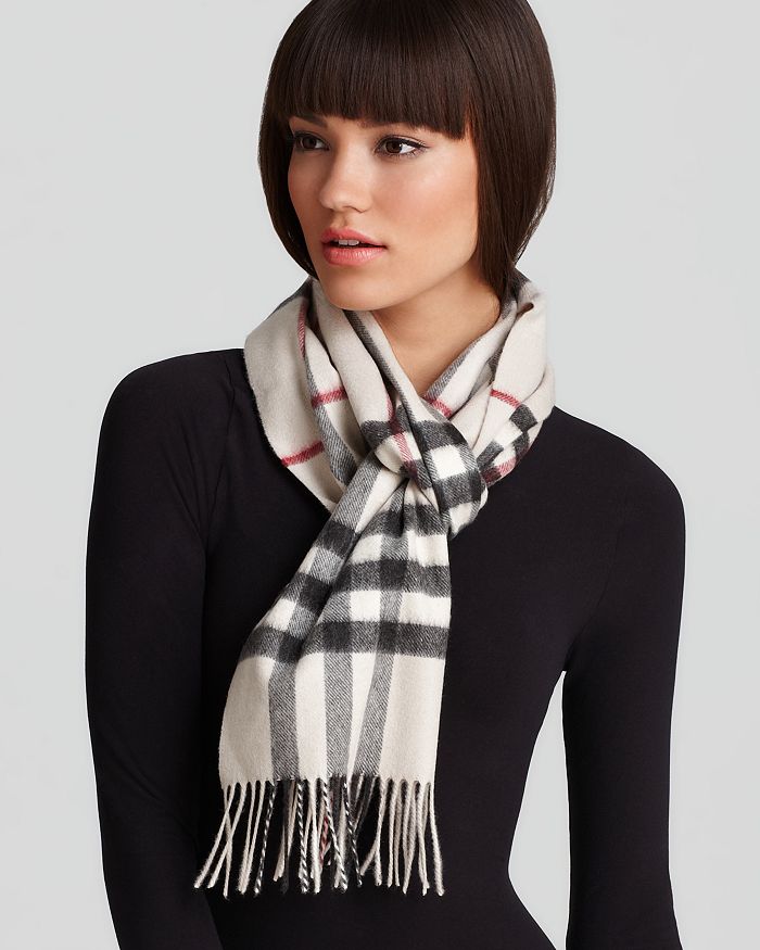 Burberry Giant Check Cashmere Scarf | Bloomingdale's