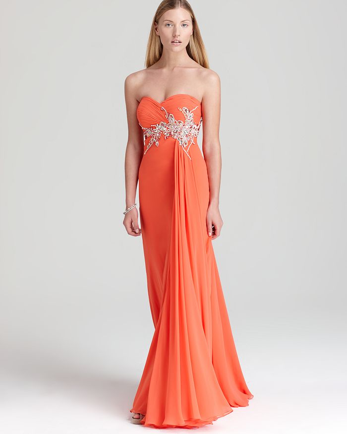 Faviana Couture Strapless Gown - Embellished Bodice | Bloomingdale's