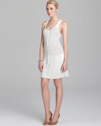 AG Dress - Capri Stripe Henley Tank Pocket | Bloomingdale's