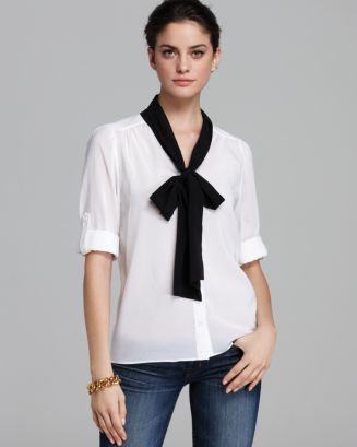 Alice and Olivia Alice + Olivia Blouse - Arie Tie Neck | Bloomingdale's