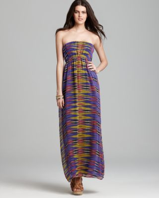 Red Haute - Red Haute Maxi Dress - Ikat Silk