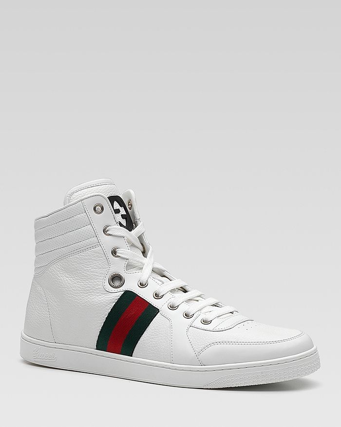 Gucci Men's Guccissima Leather High Top Sneakers | Bloomingdale's
