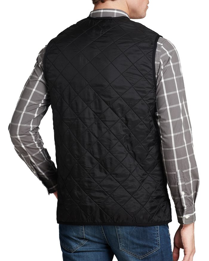 Barbour Quilted Reversible Waistcoat In Black