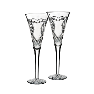 Waterford Wedding Toasting Flutes, Set of 2