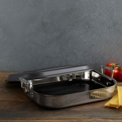 Stainless Steel Covered Lasagna Pan