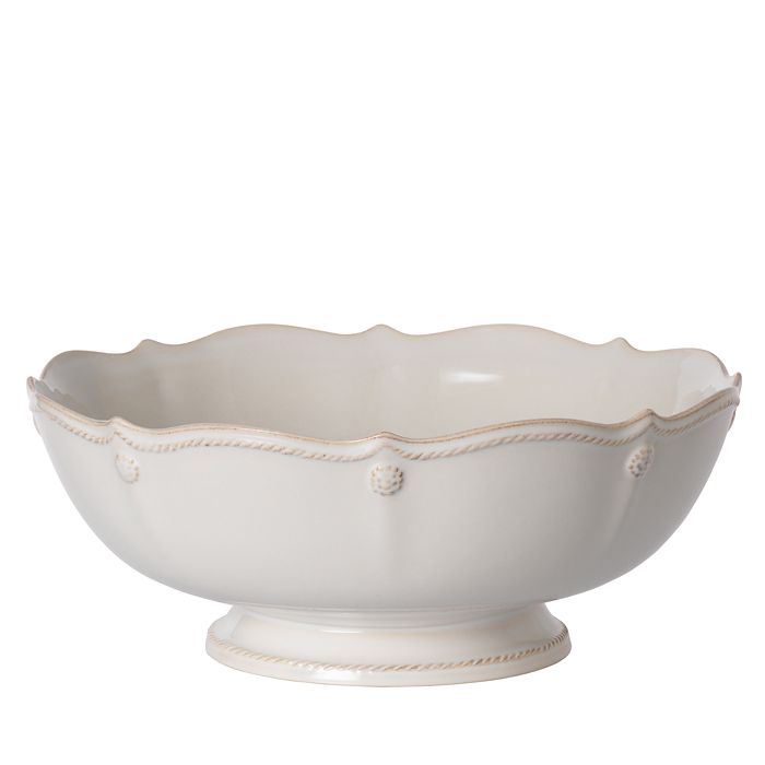 Shop Juliska Berry & Thread Footed Fruit Bowl In Whitewash