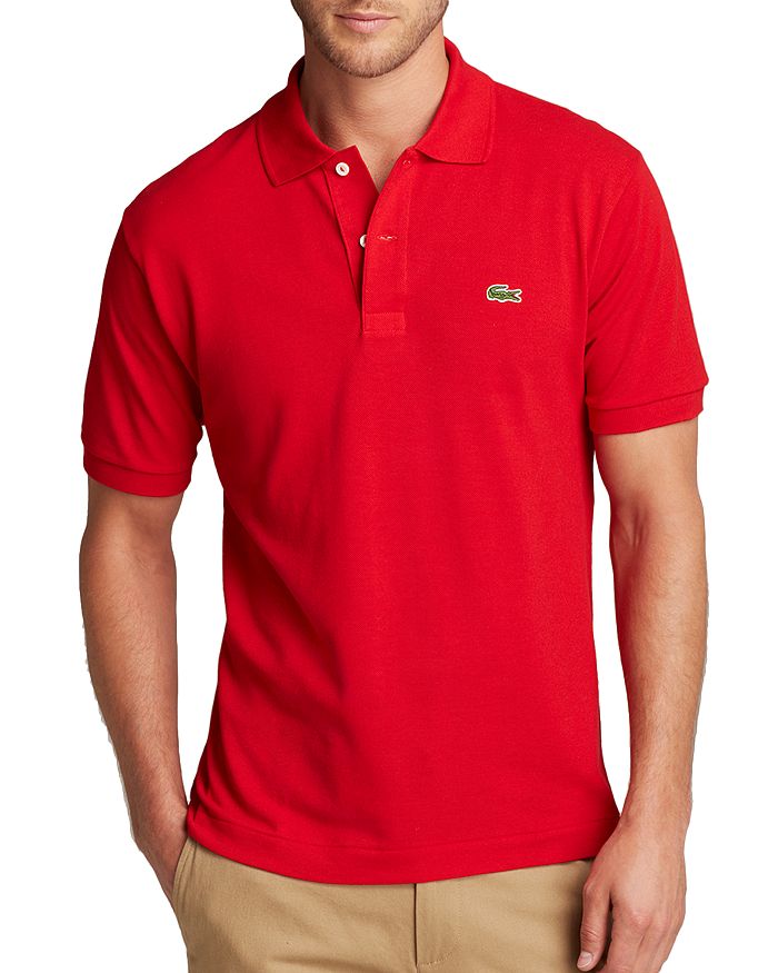Lacoste Piqué Classic Fit Polo Shirt In Red