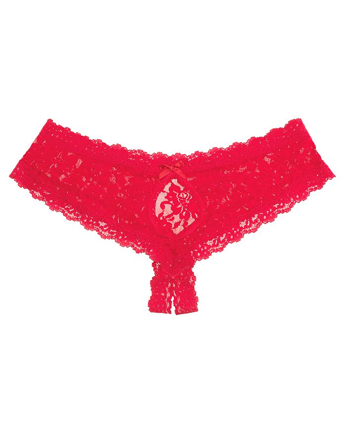 Hanky Panky After Midnight Crotchless Cheeky Hipster Lingerie 482921 In Red