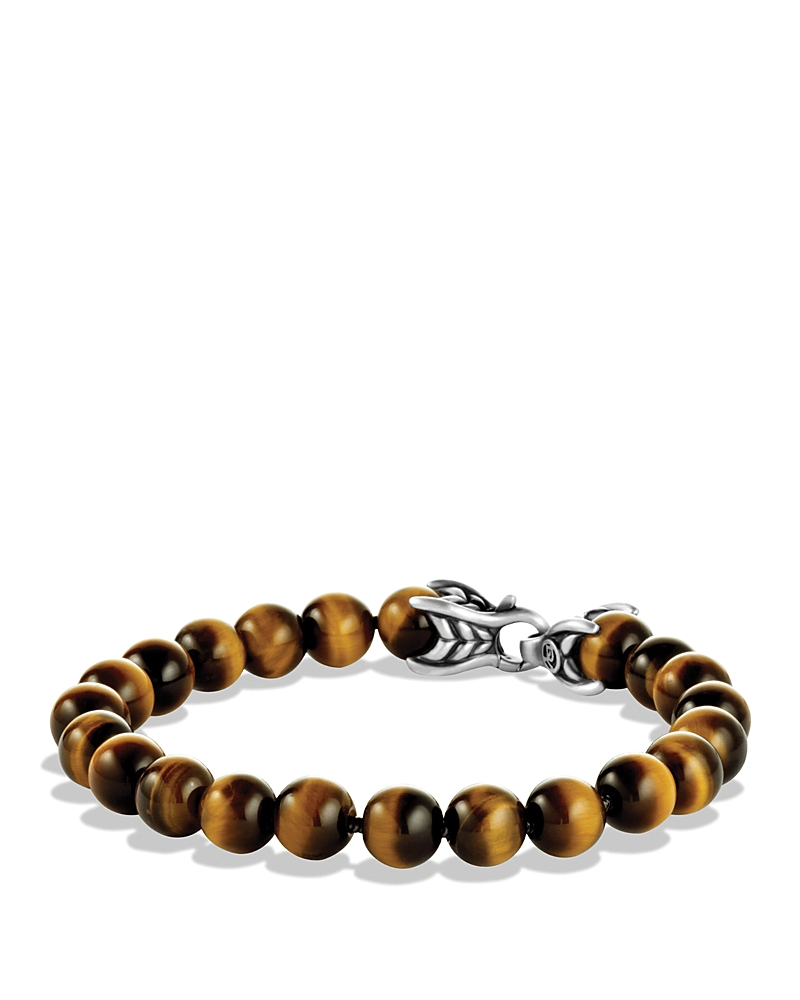 David Yurman Men's Spiritual Beads Bracelet with Tiger's Eye