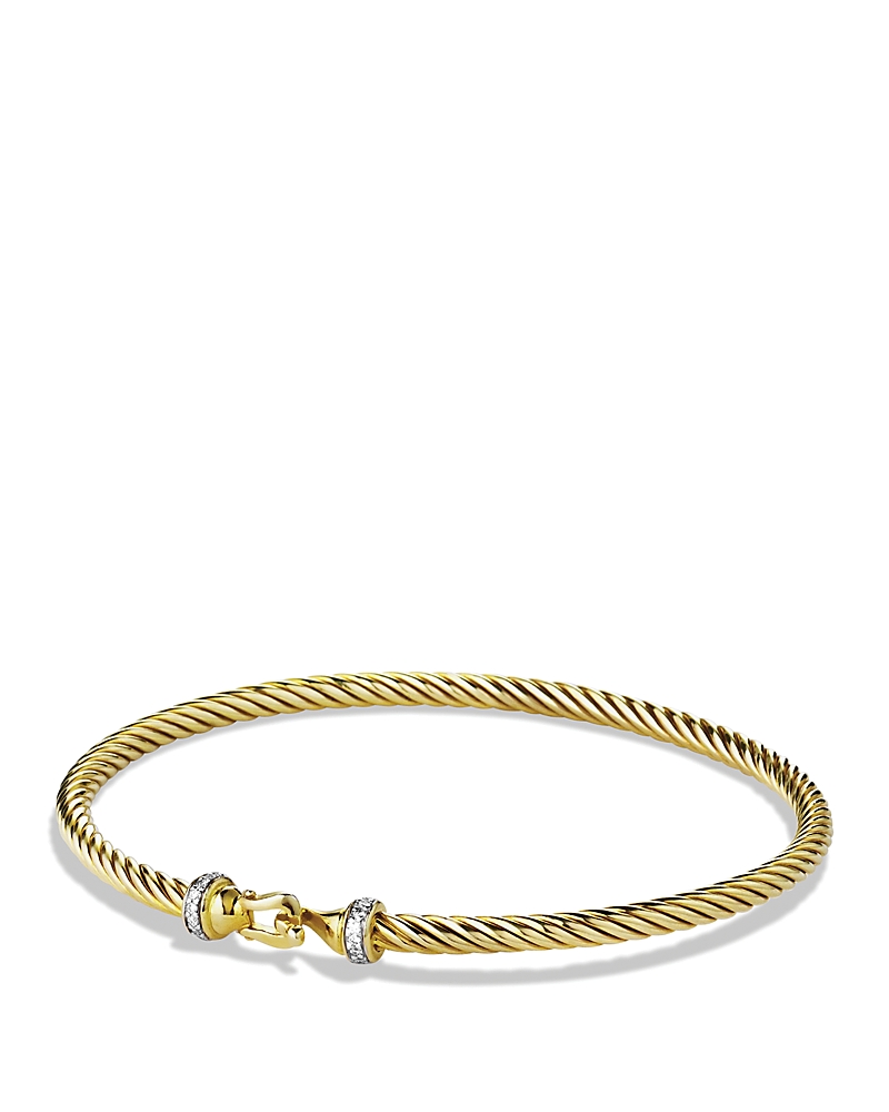 David Yurman Cable Collectibles Buckle Bracelet in 18K Yellow Gold