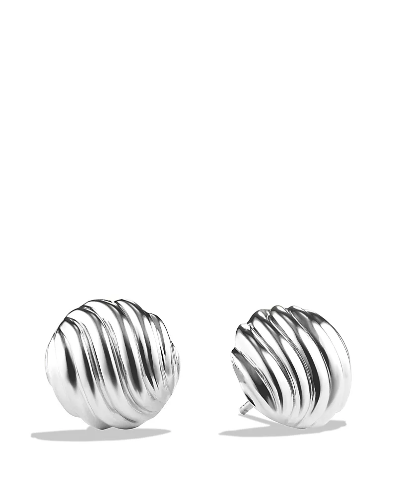David Yurman Sculpted Cable Earrings, 14mm