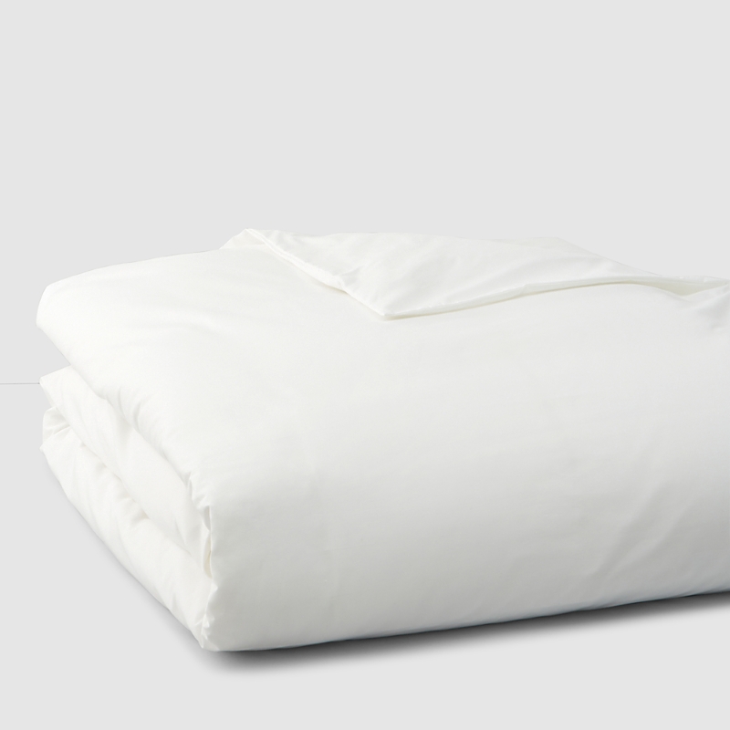 Anne De Solene Vexin 200 Thread-count Queen Duvet Cover In Blanc