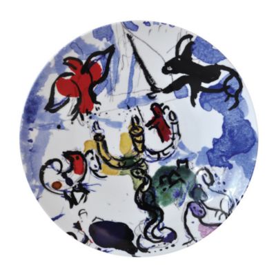 Bernardaud Marc Chagall Coupe Plate, Set of 6