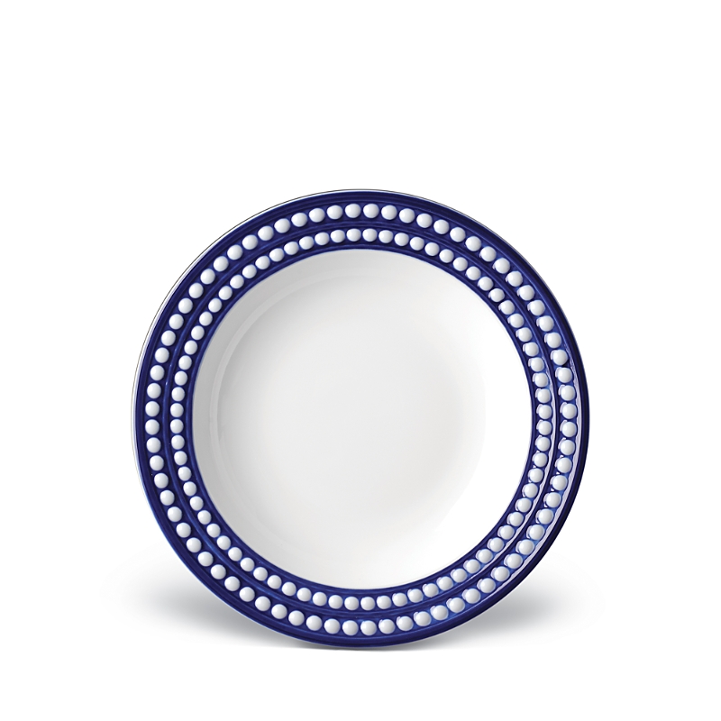 L'objet Perlee Dessert Plate In Blue/white